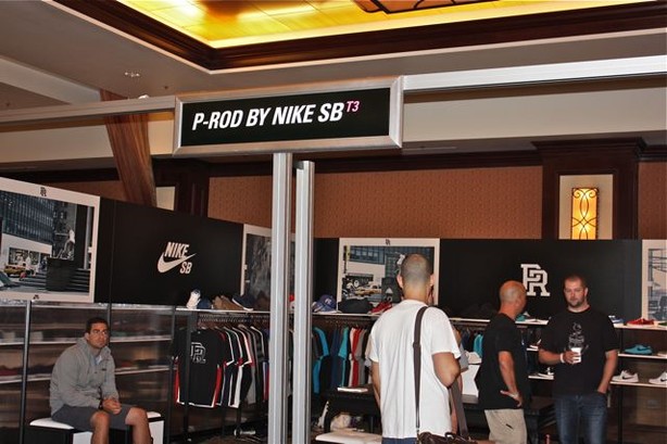 Paul Rodriguez's P-Rod line for Nike SB had a big presence downstairs.