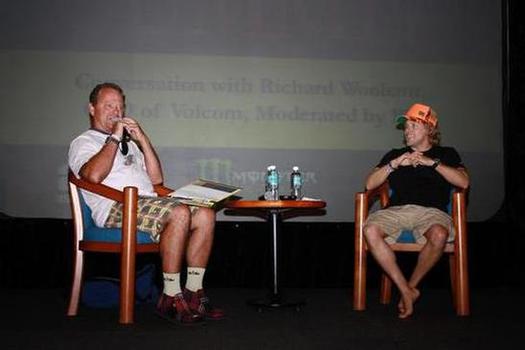 P.T. and Richard Woolcott at Surf Summit