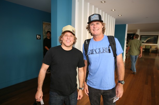 Volcom CEO Richard Woolcott and Rip Curl USA President Kelly Gibson.