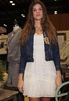 A model wears the Quiksilver Girls Edwardian dress at Surf Expo. Photo by Shop-eat-surf.