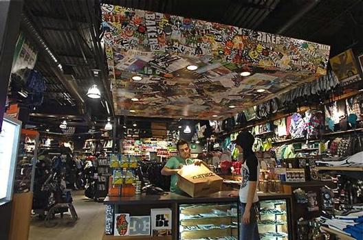 Inside a Zumiez store. Photo courtesy of Zumiez.