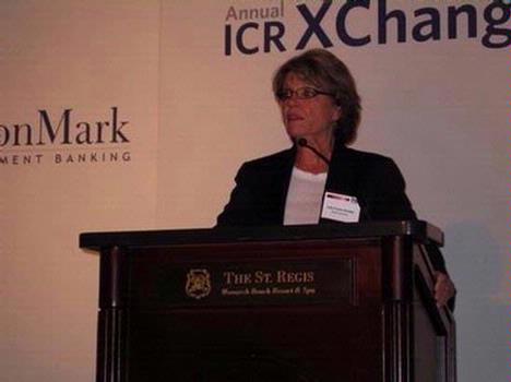 Pacific Sunwear CEO Sally Frame Kasaks at the ICR XChange investor conference this morning.