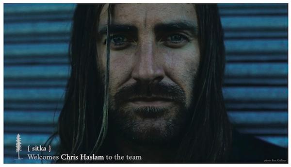 Chris Haslam. Photo courtesy of Sitka.