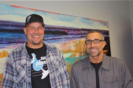 Firewire Surfboards National Sales Manager Mike Milliken and Global CEO Mark Price. Photo by Shop-eat-surf.