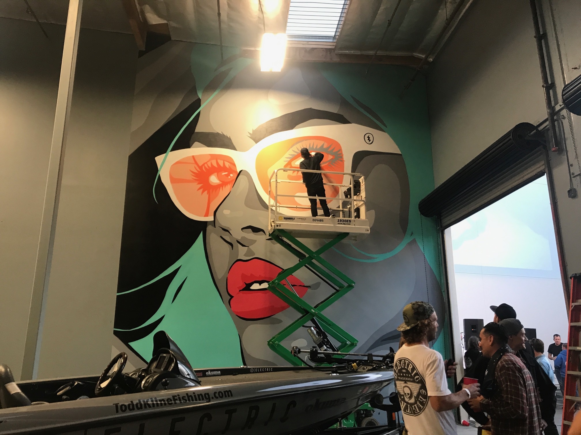 James Haunt finished his mural at the event - Photos by SES