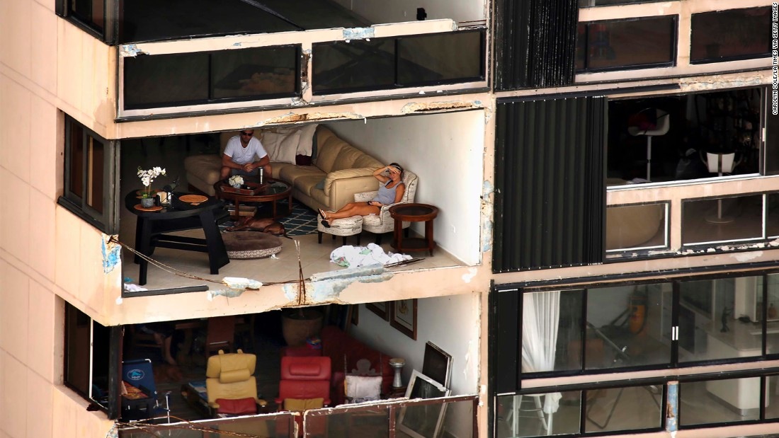 An apartment building in Puerto Rico without an outside wall - Photo courtesy of CNN