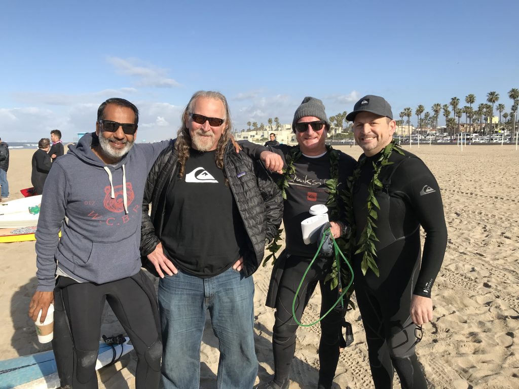 Vipe Desai, Duke Edukas, Bob McKnight and Boardriders CEO Dave Tanner