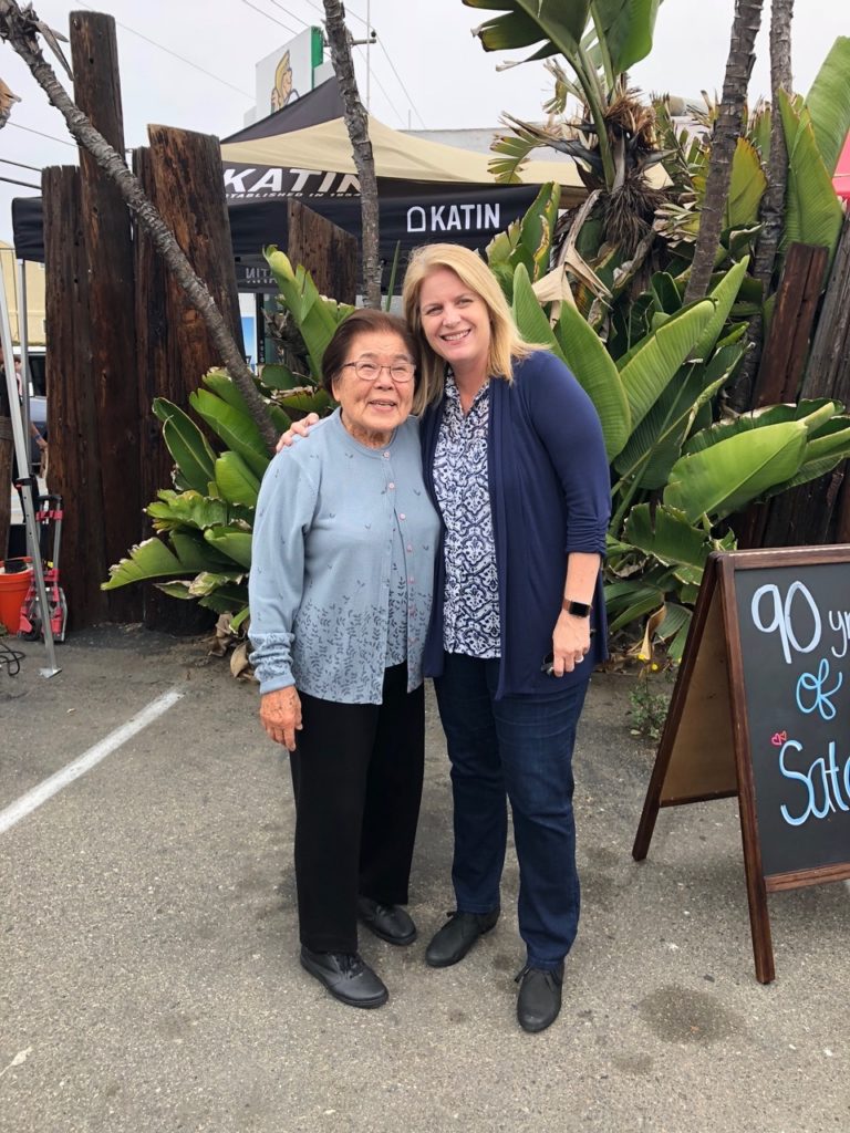 Sato Hughes with Daughter-in-law Kim Hughes