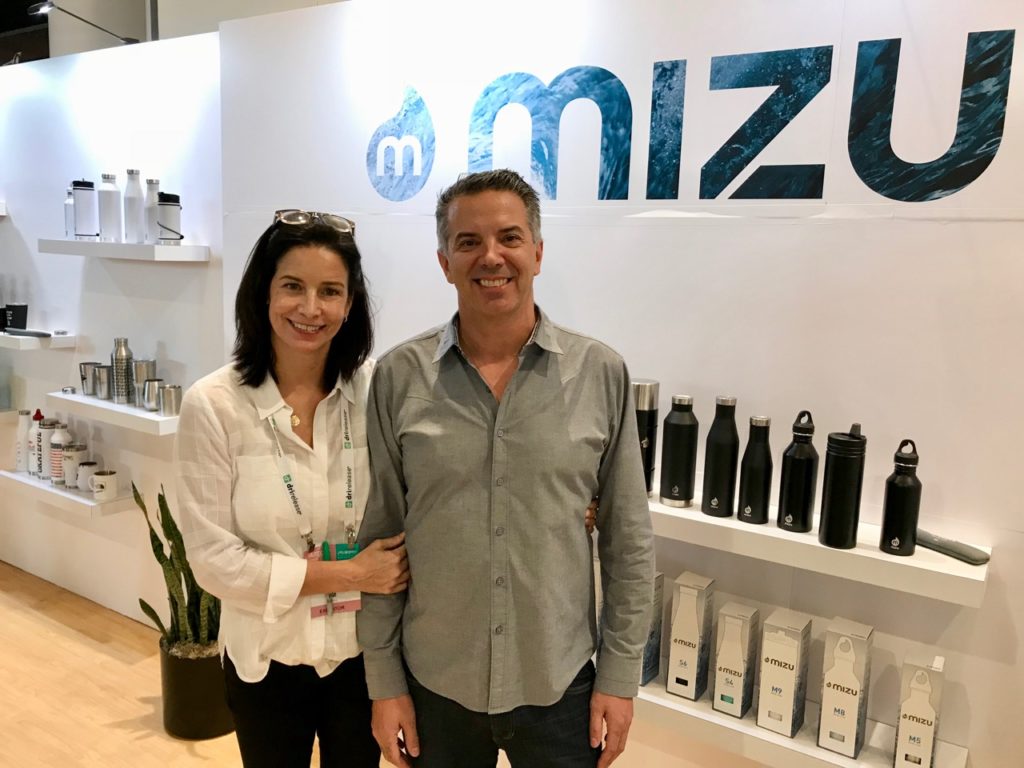 Stephanie and Tim Pogue of Mizu, which has been expanding its growing European business