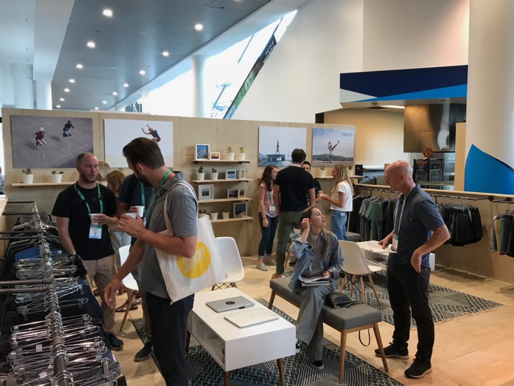 The busy Vuori booth