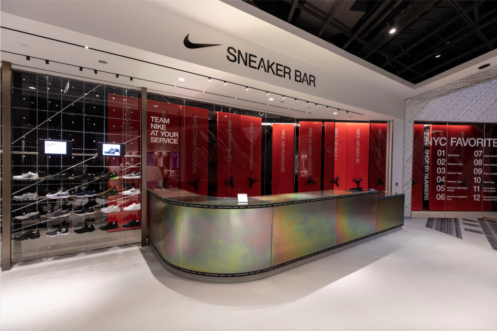 Nike sneaker bar