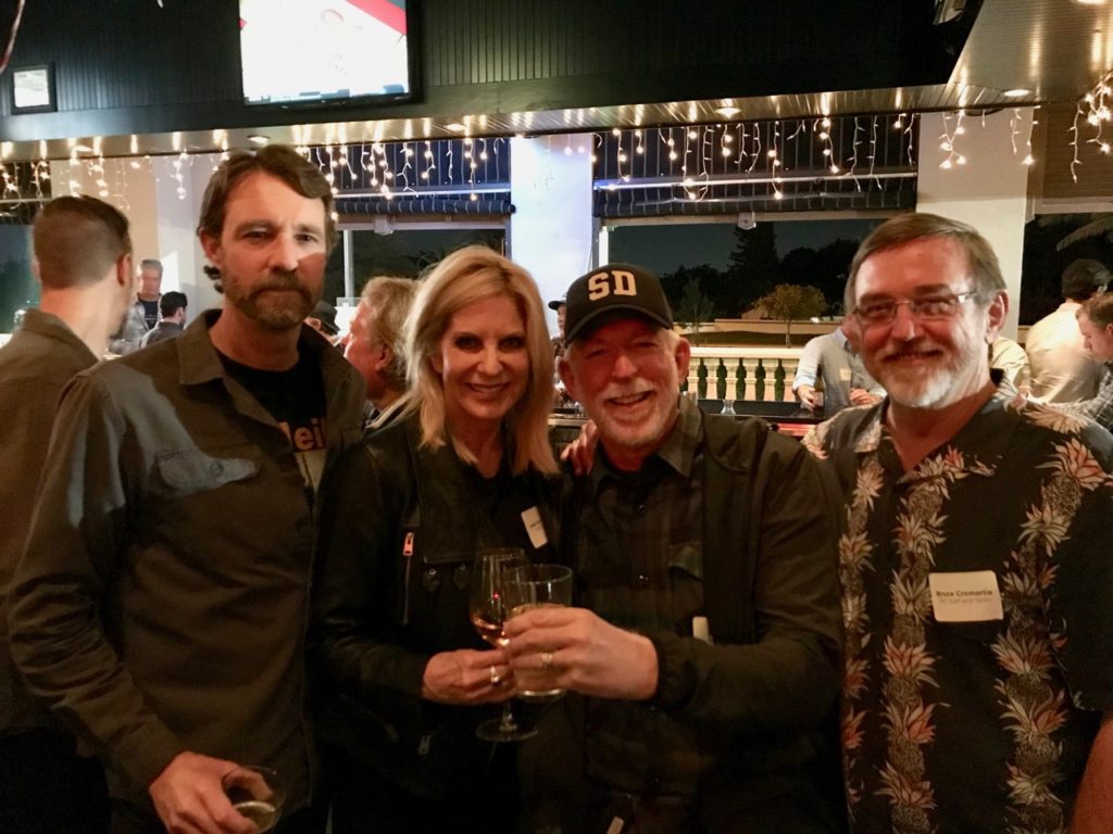 Mark Tinkess of O'Neill, Susan Duvall of Curl, Dave Nash of Sun Diego and Bruce Cromartie of BC