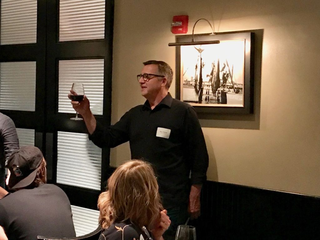 Roy Turner of Surf Expo gave a nice toast before dinner