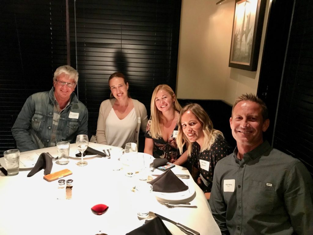 Mike Matey of Reef, far right, with the crew from Archie's in Canada, including Jim Archibald, far left