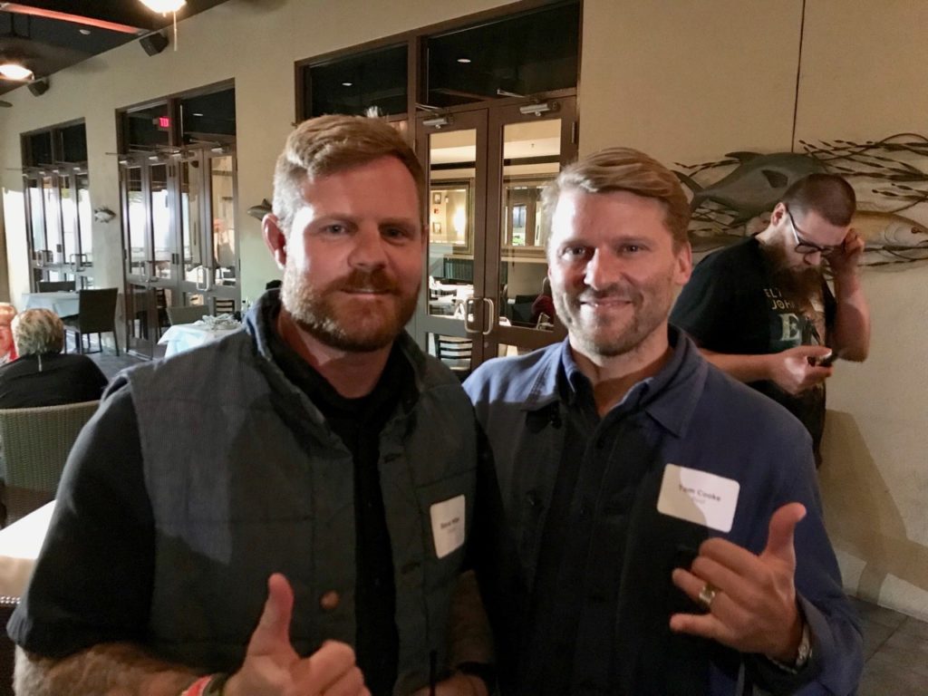 Steve Miller of OluKai and Tom Cooke of Reef
