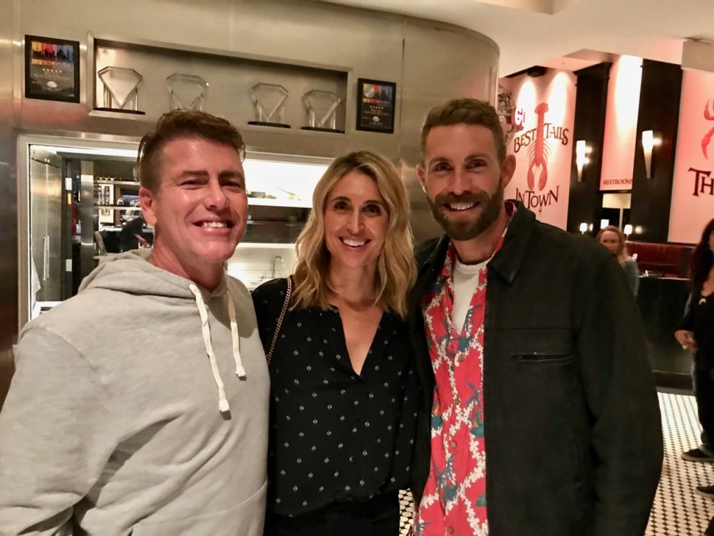 Rod Tomlinson of Surf Expo with Abbie Crane and Ian Foulke of Electric