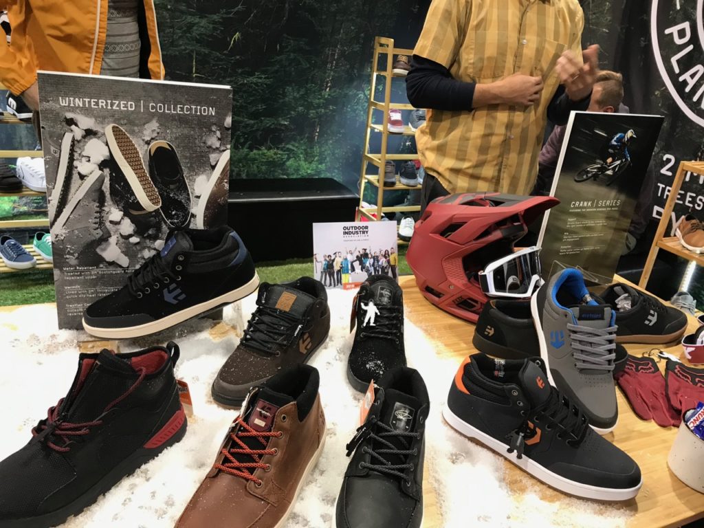 Etnies showed cold weather styles at the show