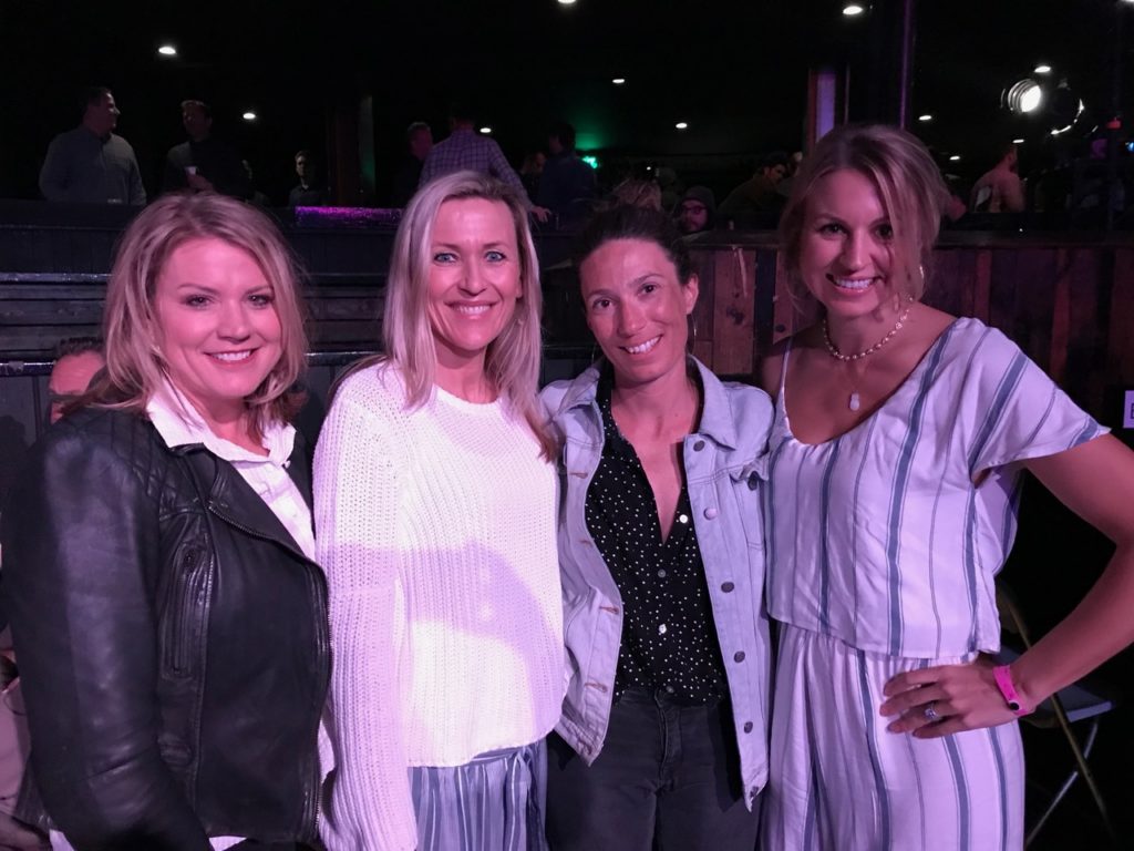 Team Roxy: Kiki Prince, Sasha Hartloff, Emilie Souvras and Yvonne Clements at the SIMA Image Awards in 2019