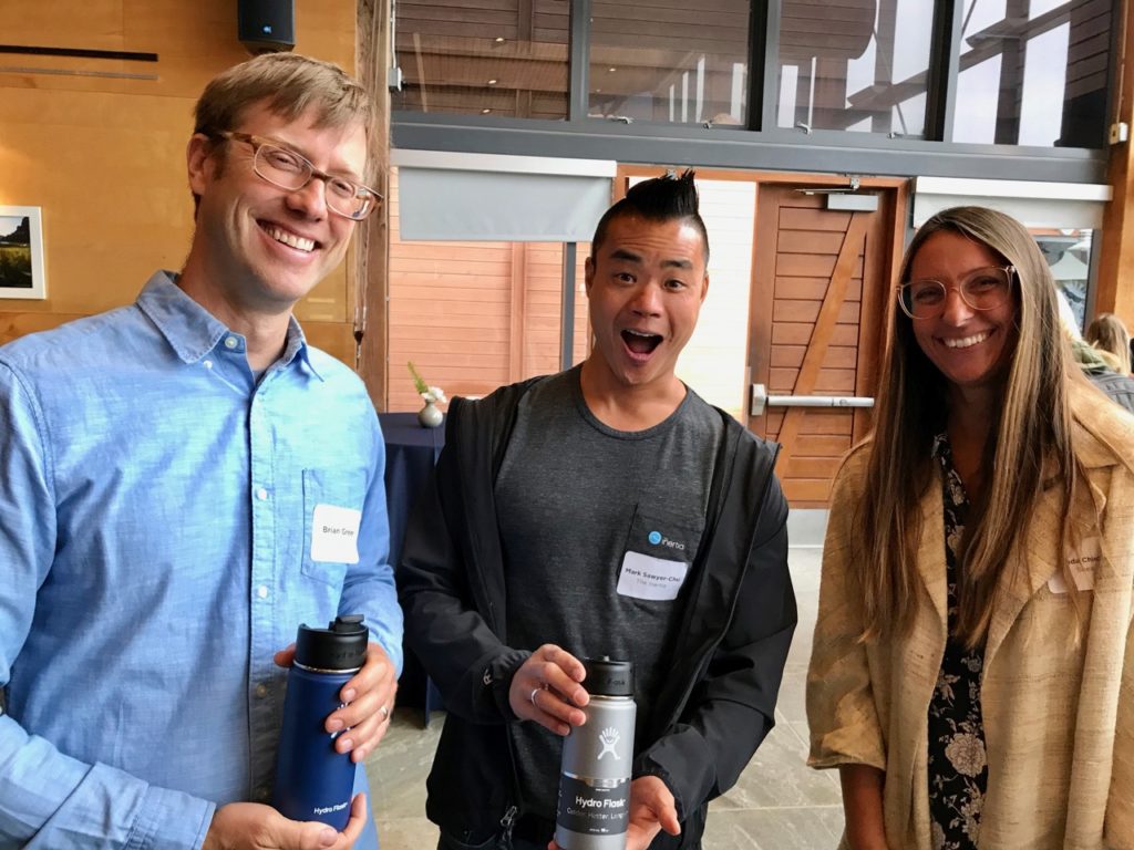 Brian Greer of Seea, Mark Chu of The Inertia, and Amanda Chinchelli of Seea