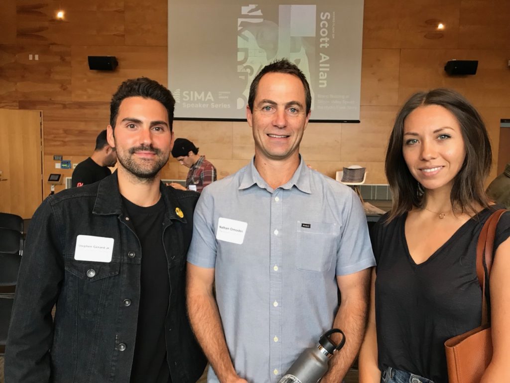Stephen Gerard and Nathan Omodei of Leisure Collective and Cori Barnick of RVCA