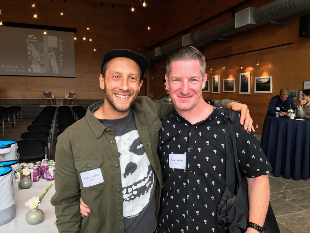 Kevin Casillo of Vans and Brian White of Nixon