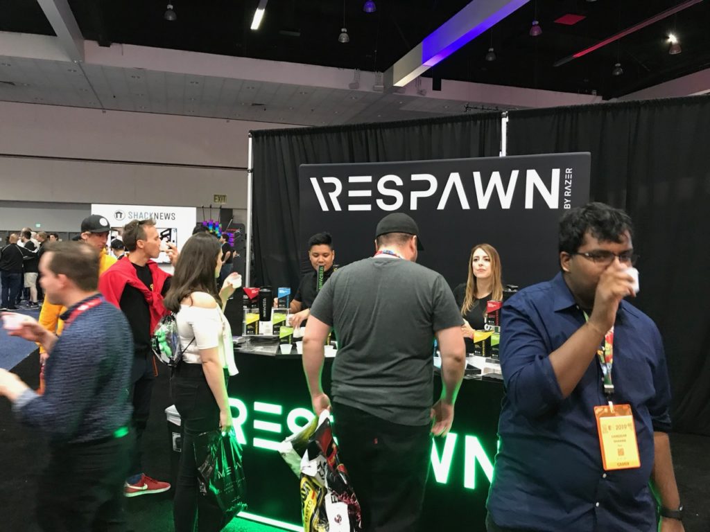 Respawn energy drink by Razer, a company that makes equipment for gamers