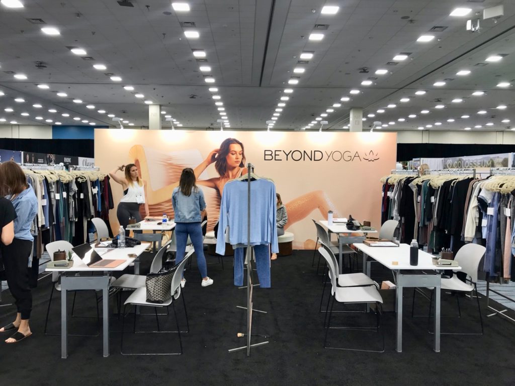 Beyond Yoga had a big booth at Active Collective