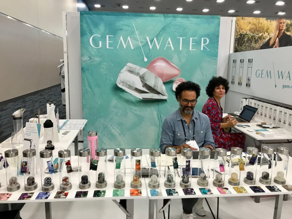 The Active Collective included wellness companies, and Gem Water was popular