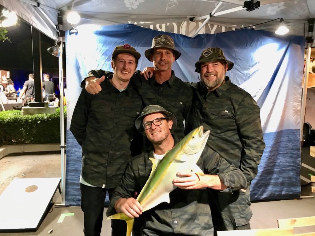 Clockwise from top left: Salty Crew's Brandon Hatfield, Sean Fleuriau, Tom Ruiz and Jack Morrissey