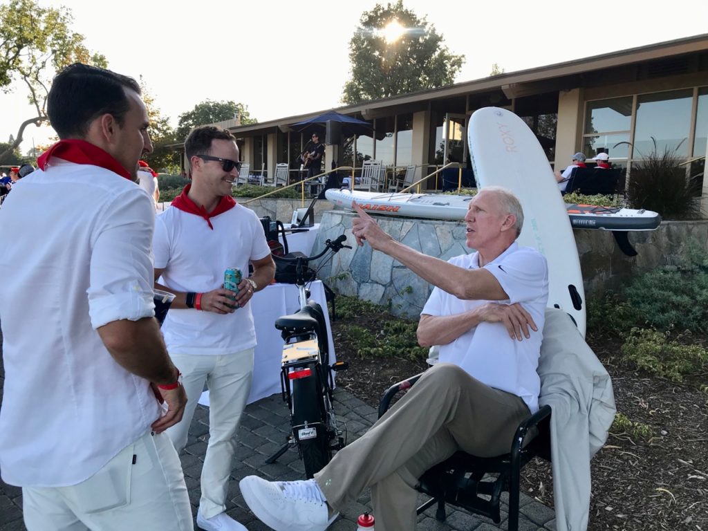 Bill Walton holding court
