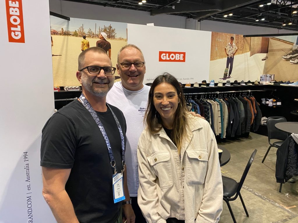 Gary Valentine, John Sherwood, and Renata Pardo of Globe