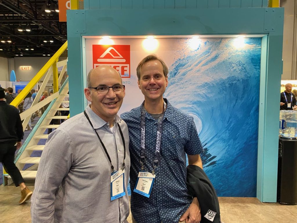 CEO Gregg Ribatt and CFO Michael Smith of the Rockport Group, which now owns Reef. Gregg is a very well known footwear executive.