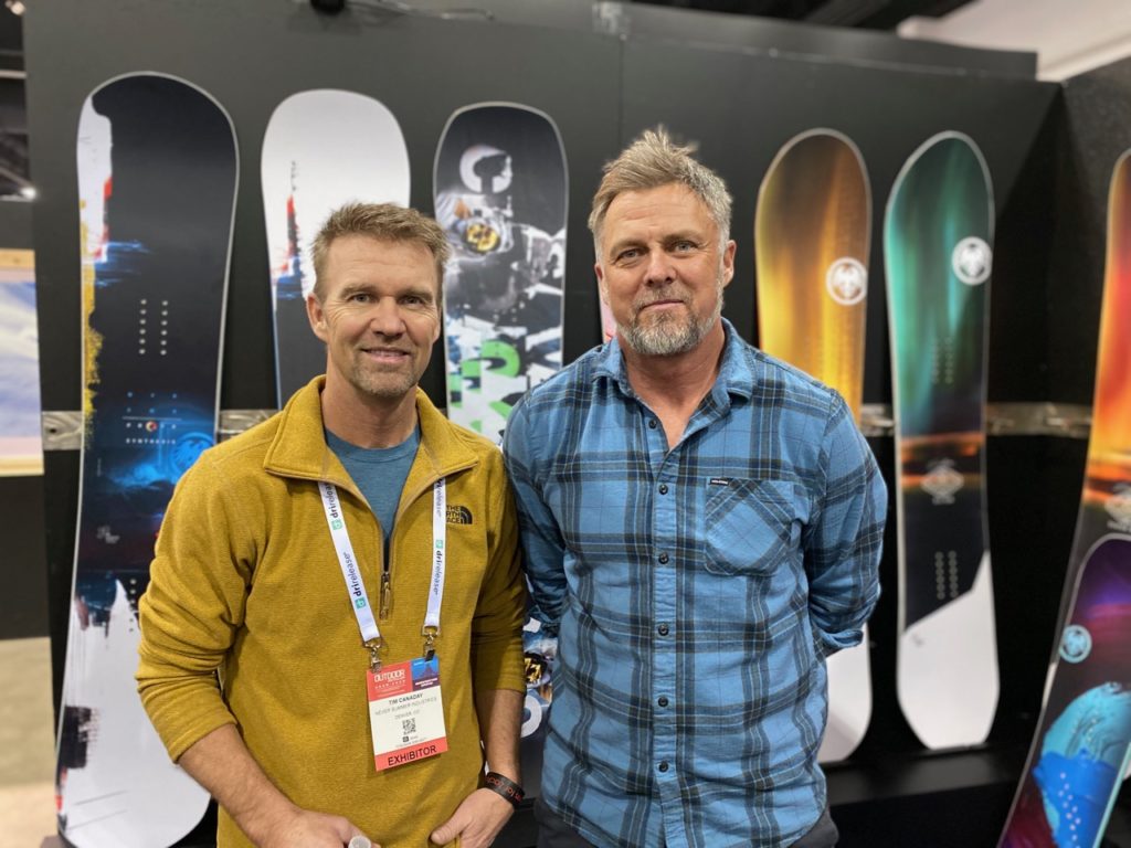 Never Summer Founders and Owners Tim Canaday and Tracey Canaday. Retailers tell us they love how Never Summer supports core stores.