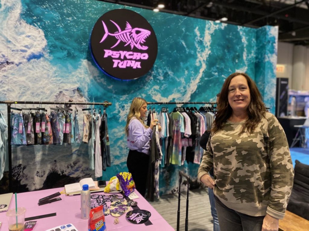 Patricia Thornton of Psycho Tuna, a new brand with some buzz