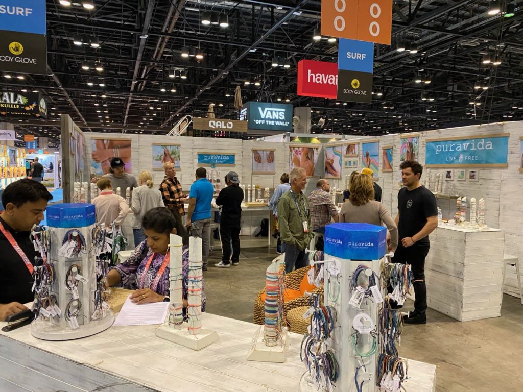 The Pura Vida booth