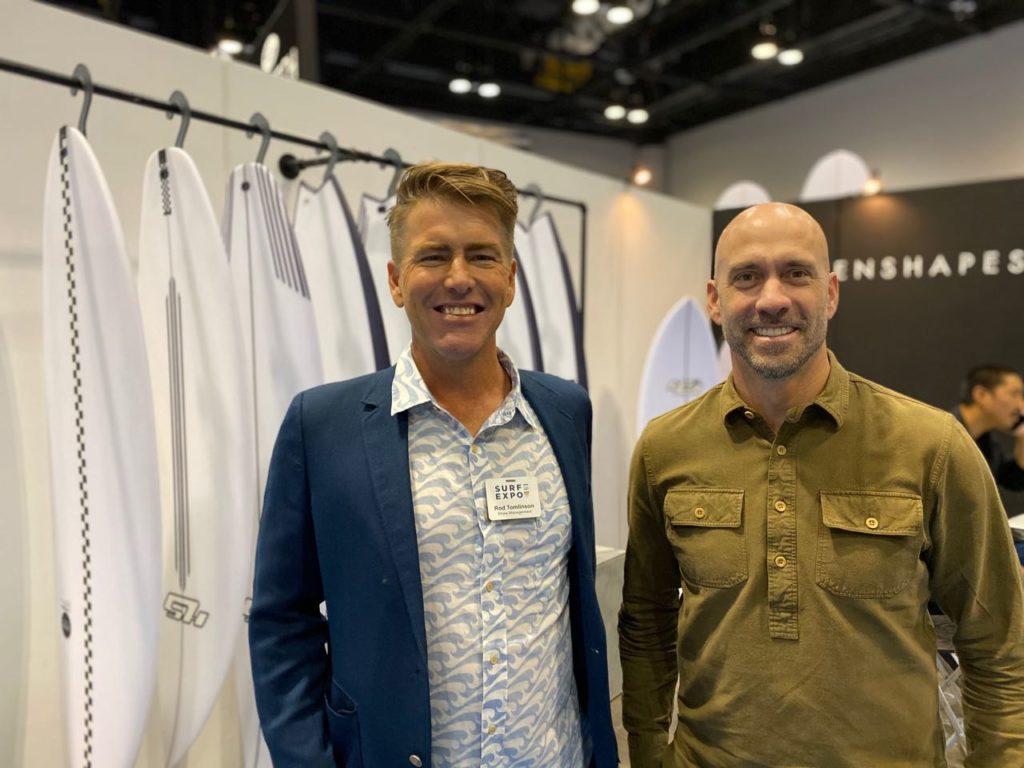 Rod Tomlinson of Surf Expo and Jacob Uhland of Havaianas