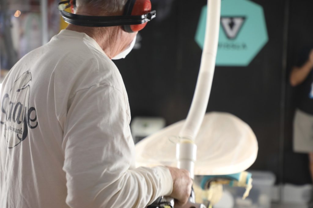 The Vissla shaping bay