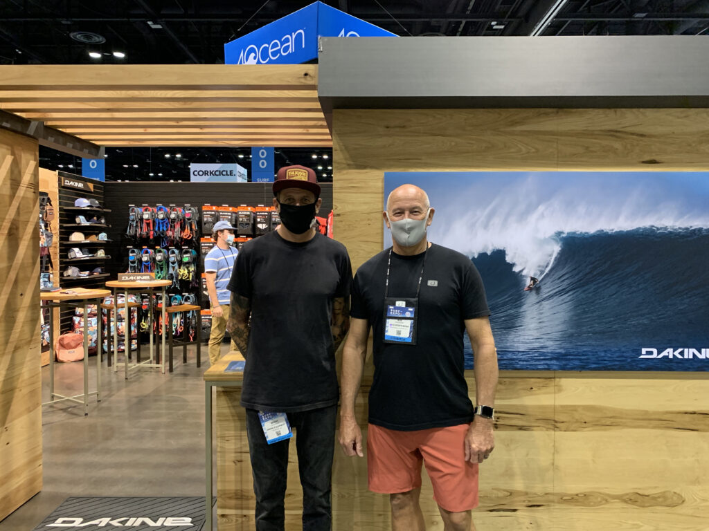 Dakine Sales Rep Benoit Coulange with Bob Rohmann of Avid
