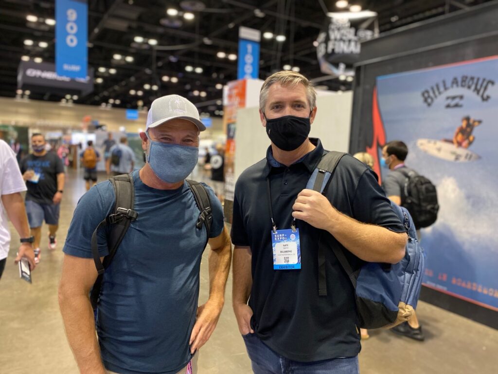 Eric Thomas of Quiet Storm in Ft. Lauderdale and Nate Smith of Boardriders