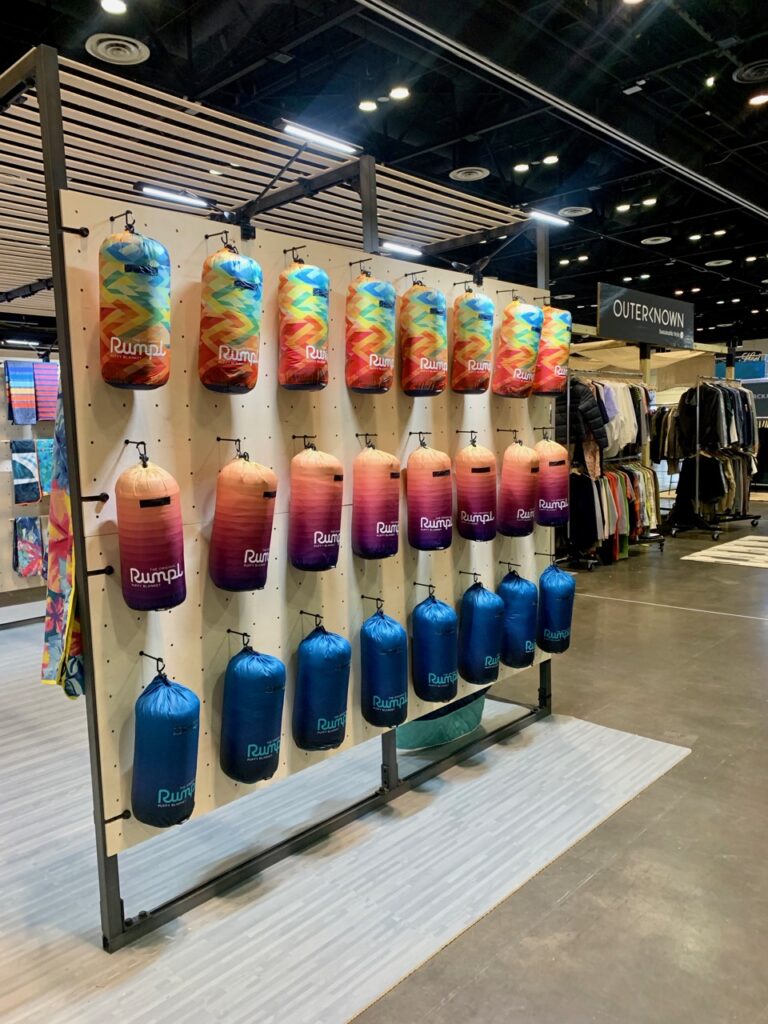 Another view of the Rumpl booth - Photo by SES
