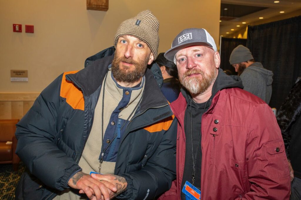 Brent Sandor of 686 and Chad Foreman of Arcade Belts 