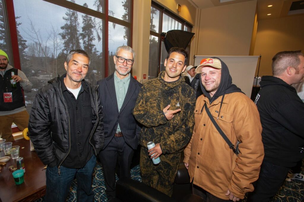 Rob Meronek and Ryan Clements of The Boardr with Pro Skaters Paul Rodriguez and Jamie Foy 