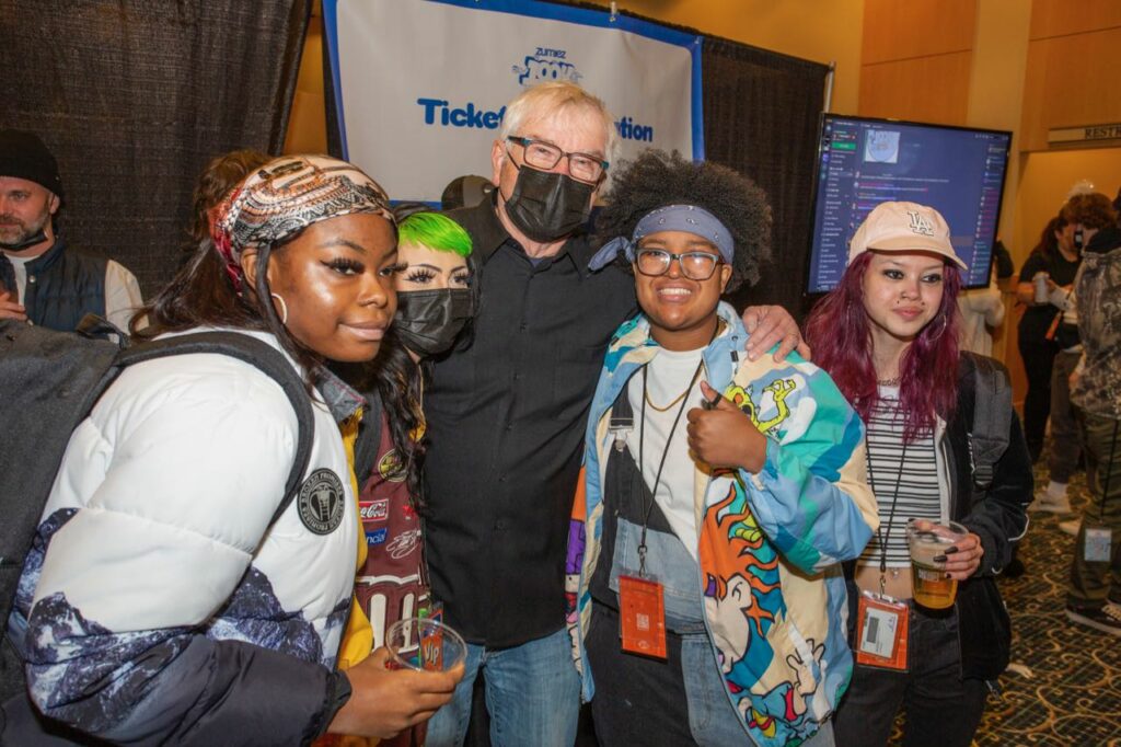 Zumiez Founder Tom Campion with employees 