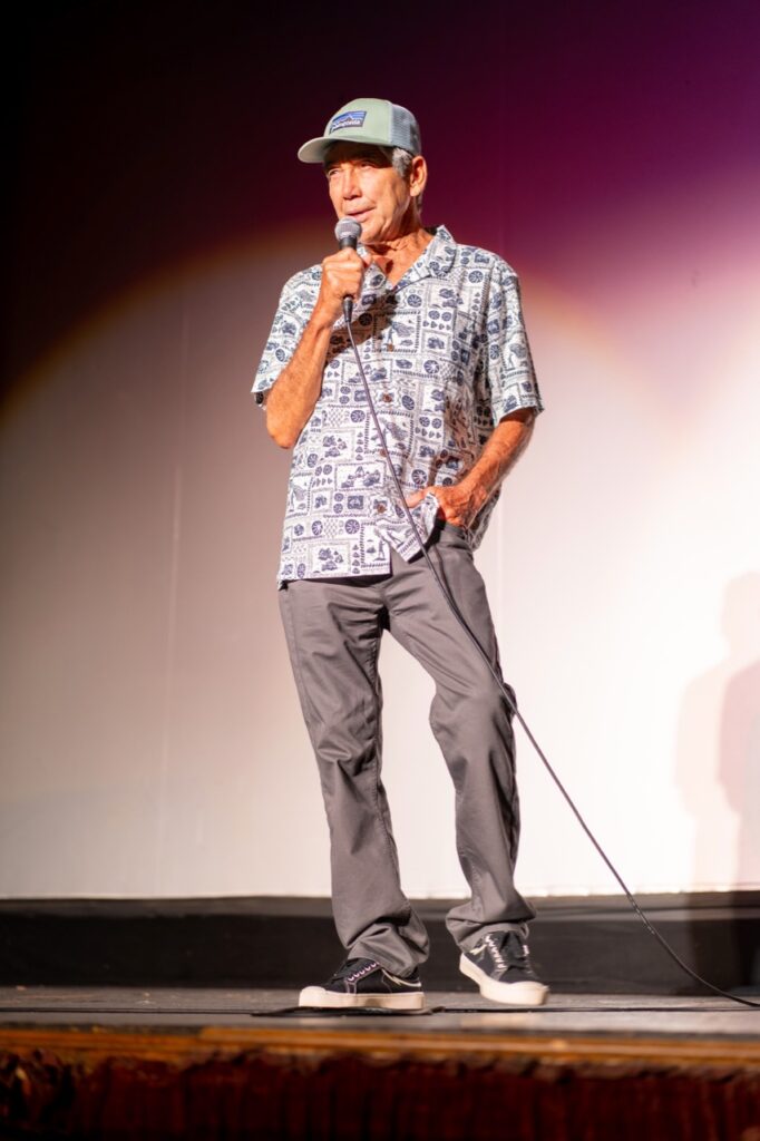 Gerry Lopez during the Q&A - Photo courtesy of Patagonia