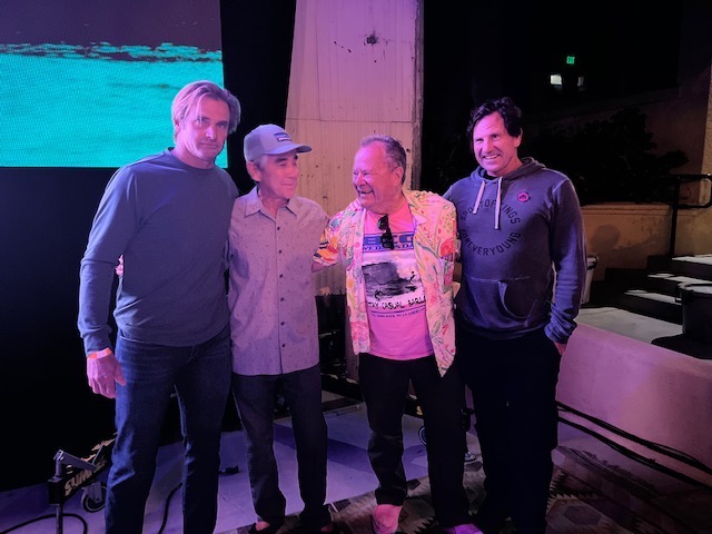 Laird Hamilton, Gerry Lopez, Peter Townend and John Philbin at the Ventura screening - Photo courtesy of Patagonia