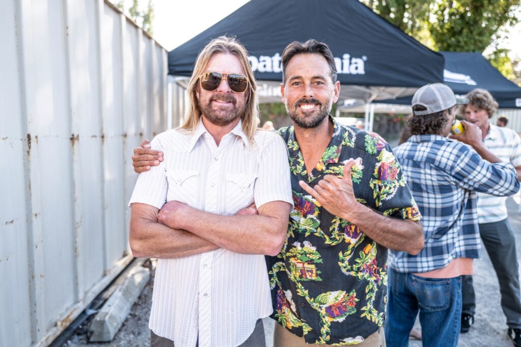Trapper Shannon with Zach Hartley of Patagonia Surf - Photo courtesy of Patagonia