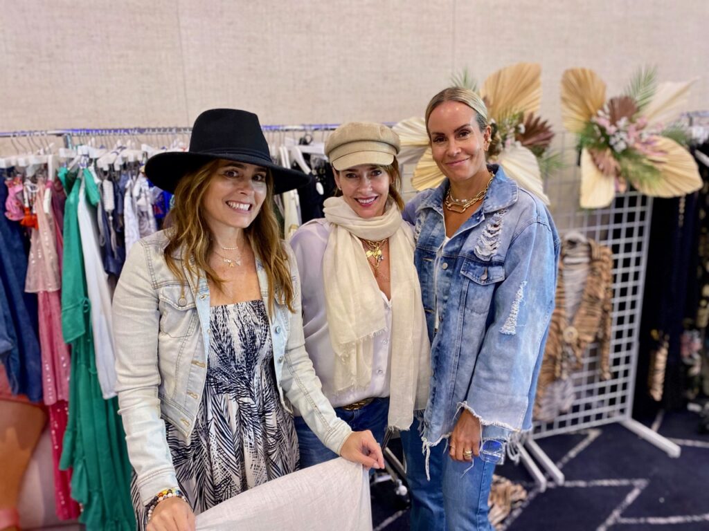 Anne Kelly, Allison Bryant and Jennifer Mohlar of PQ Swim