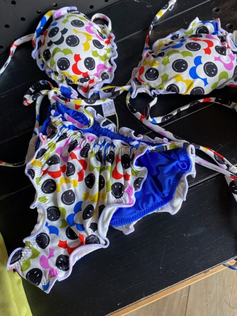 A Maaji collaboration bikini with the Smiley brand
