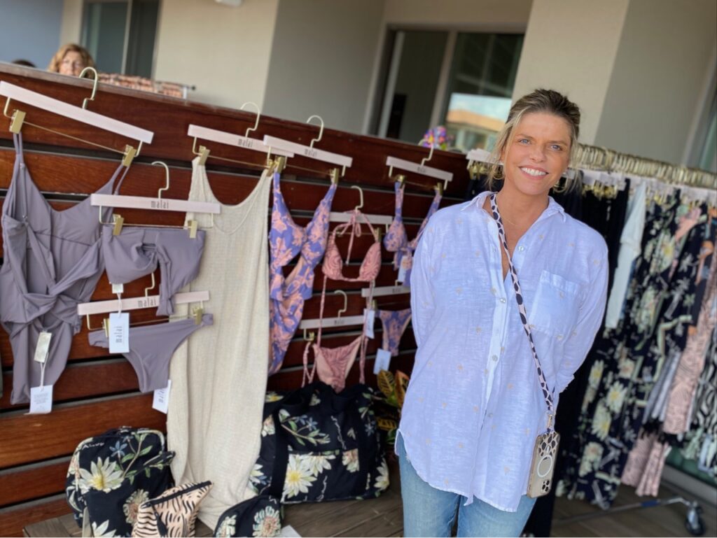 Tandi South of Malai Swimwear, Sea Level Australia and Artesands Swim - she is shown here with the Malai brand