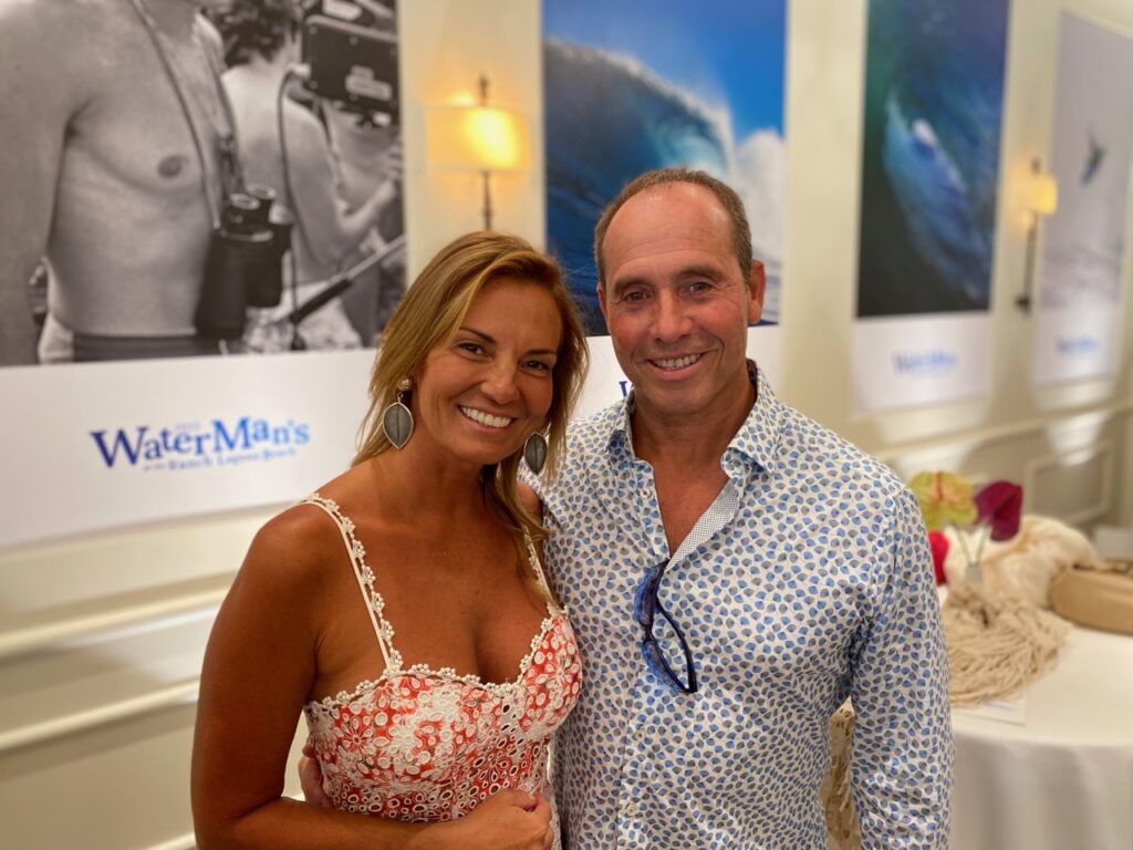 Ceclia Aguerre with husband, Santiago, who co-founded Reef